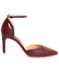 The 5Th Element - Burgundy Sculptural Ashanti Pumps - Lyst