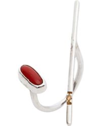 Spero London - Sterling Bar Oval High Quality Natural Stone Adjustable Ring - Lyst
