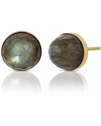 Heather Hawkins Jewelry - Babe Dome Faceted Gemstone Earrings - Lyst