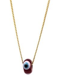 1610Istanbul - Evil Eye Bordeaux Necklace - Lyst