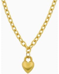 LOTT.gioielli - Link Love W/ Heart Necklace S - Lyst