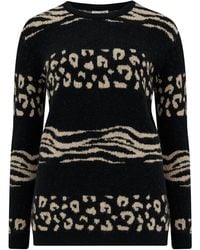 Sugarhill - Devin Jumper Monochrome, Animal Stripes - Lyst