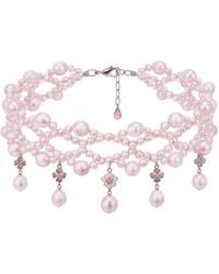 Ninemoo - Ballet Rosé Arabesque Pearl Headpiece - Lyst