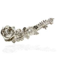 Lee Renee - Rose Slider Earring Single Silver - Lyst
