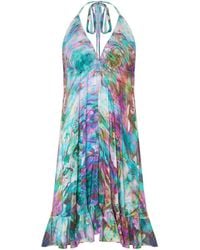 Sophia Alexia - Liquid Mini Silk Ibiza Dress - Lyst
