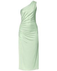 AGGI by HALEWSKI - Clara Misty Jade Asimmetric Midi Dress - Lyst
