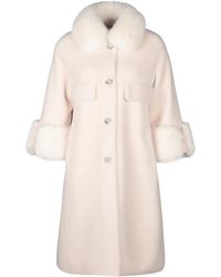 Santinni - Hayworth Wool & Faux Fur Coat - Lyst