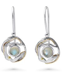 Isla Silver - Unique Sterling Moonstone Earrings - Lyst