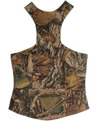 28Natelier - Neutrals Camo Halter Top - Lyst