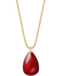 Katy Faye - July Ruby Necklace - Lyst