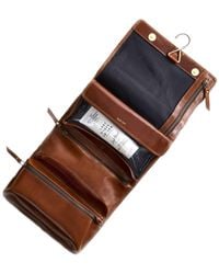 VIDA VIDA - Hanging Tan Leather Wash Bag. -Old Git - Lyst