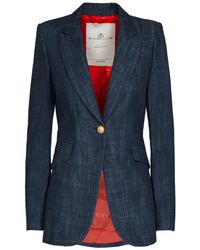 The Extreme Collection - Fitted Denim Blazer Milan - Lyst