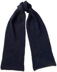 Kinalba - Neutrals Gents Chunky Ribbed Cashmere Scarf - Lyst
