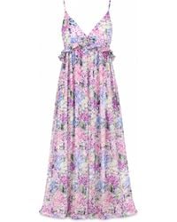 NEVA - Aveline Floral Empire Maxi Dress - Lyst
