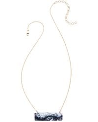 Heather Hawkins Jewelry - Float Custom Cut Bar Semi-Precious Baguette Gemstone Necklace - Lyst