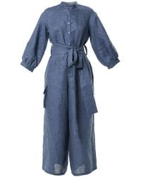 Metamorph - Wide-Leg Linen Jumpsuit - Lyst