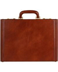 Time Resistance - Leather Attaché Case Briefcase - Lyst