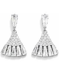 Maison De Gala - Radiant Fan Crystal Drop Earrings - Lyst