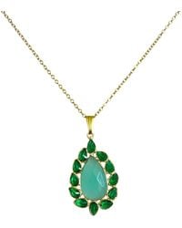 Magpie Rose - Theia Aqua Pendant - Lyst