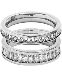 Mickey's Girl - Baguette Brillio Ring Set - Lyst