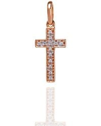 Kaizarin - Diamond Studded My Cross Pendant - Lyst