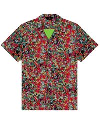 Playaluxe - Coral Calypso Cabana Shirt - Lyst