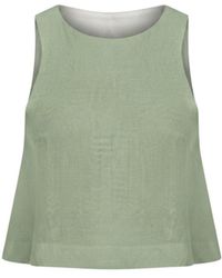 Monlicia - Lena Linen Top - Lyst