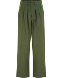 Sugarhill - Lois Wide Leg Trousers, Decorative Stitch - Lyst