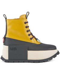 United Nude - Vegetan Leather Lace-Up Patrol Boots - Lyst