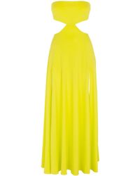 Helene Galwas - Gloria Dress Neon-yellow - Lyst