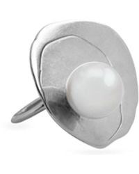 Silver Moon - Sterling Ring – Genesis Pearl - Lyst