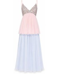 NEVA - Nerissa Sequin Tulle Occasion Maxi Dress - Lyst