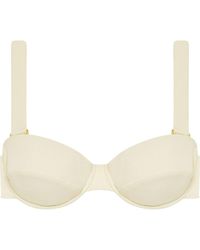 Montce - Cream Rib Bustier Bikini Top - Lyst