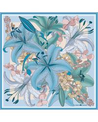Emily Carter - The Lily Bouquet Silk Scarf - Lyst