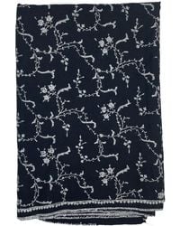 Kaminee - Pure Cashmere Stole With Jaal Hand Embroidery - Lyst