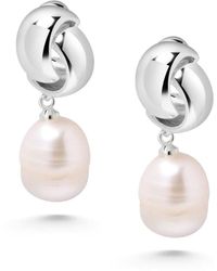 Nialaya - Pearl Drop Earrings - Lyst