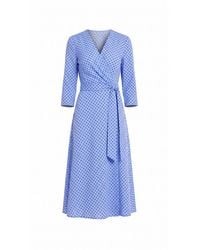 concept A trois - Polka Dot Midi-Long Dress - Lyst