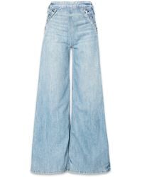 NOEND - Dina High Waisted Wide Leg Jeans - Lyst