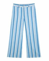 Mind Traveler - Striped Linen-Blend Tailored Ana Trousers - Lyst