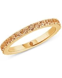 SALLY SKOUFIS - Complete Ring With Made Champagne Cz Diamond Stimulant - Lyst