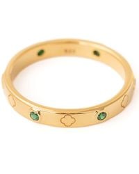 Belinda Jewelz - Clover Luxe Band Ring - Lyst
