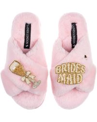 Laines London - Classic Laines Slippers With Bridesmaid Brooches - Lyst