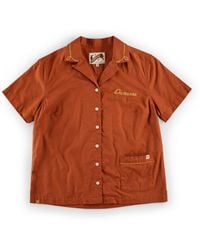 &SONS Trading Co - Damsons Double Bowling Shirt Burnt - Lyst