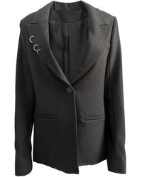 Galleriadele - Wool Blazer With Piercings - Lyst