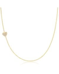 Maya Brenner - 14K Asymmetrical Charm Necklace - Lyst