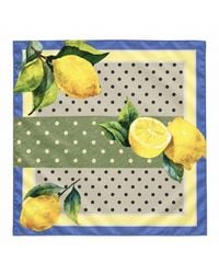 Cier - Lemon Dot Silk Scarf - Lyst
