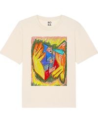 Boutique Kaotique - Neutrals Be Kind To Your Inner Child Organic Cotton T-Shirt - Lyst