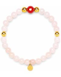 Seven Saints - Morganite Heart Bracelet For Love And Blushing Glow - Lyst