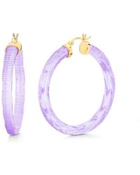 Gold & Honey - Instyle Hoop Earrings - Lyst