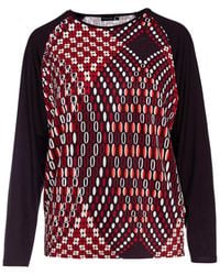 Conquista - Allover Pattern Jersey Top - Lyst